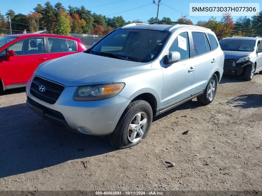 2007 Hyundai Santa Fe Gls VIN: 5NMSG73D37H077306 Lot: 40563593