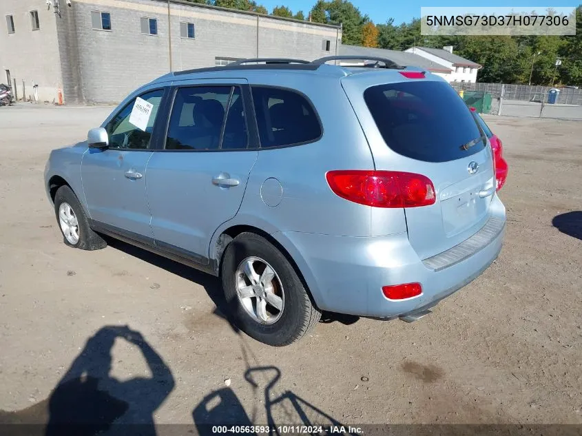 2007 Hyundai Santa Fe Gls VIN: 5NMSG73D37H077306 Lot: 40563593