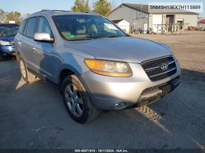 2007 Hyundai Santa Fe Limited/Se VIN: 5NMSH13EX7H115889 Lot: 40571919