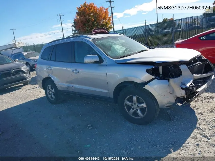 2007 Hyundai Santa Fe Gls VIN: 5NMSG13D77H050929 Lot: 40585443