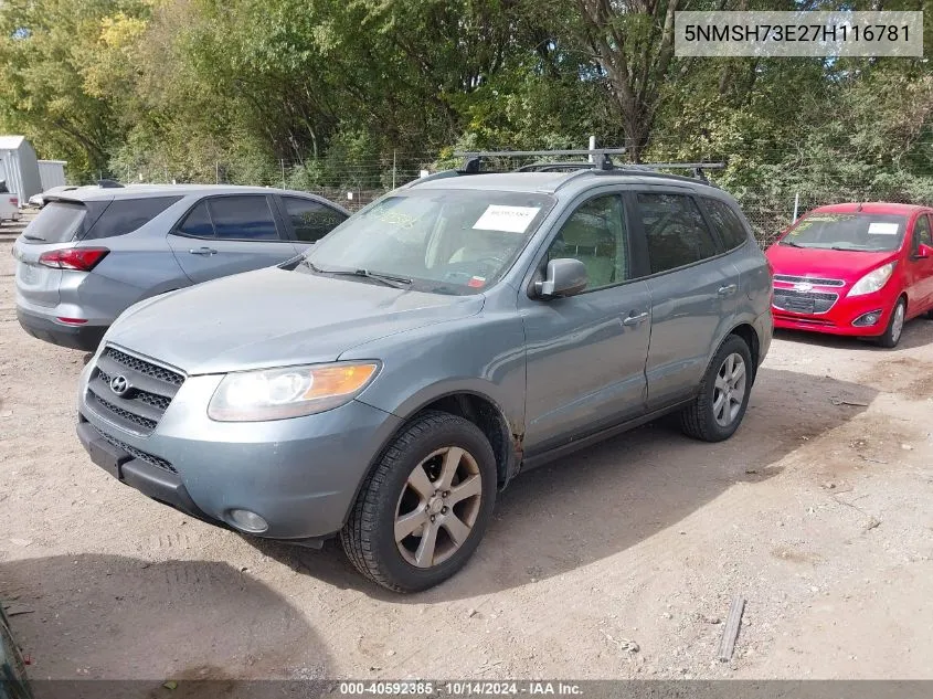 2007 Hyundai Santa Fe Limited/Se VIN: 5NMSH73E27H116781 Lot: 40592385