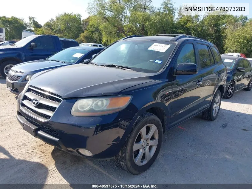 2007 Hyundai Santa Fe Limited/Se VIN: 5NMSH13E478073283 Lot: 40597575