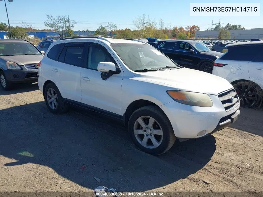 2007 Hyundai Santa Fe Limited/Se VIN: 5NMSH73E57H014715 Lot: 40606838