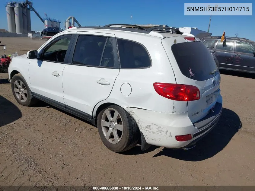 2007 Hyundai Santa Fe Limited/Se VIN: 5NMSH73E57H014715 Lot: 40606838