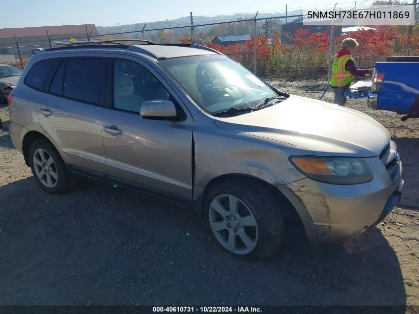 2007 Hyundai Santa Fe Limited/Se VIN: 5NMSH73E67H011869 Lot: 40610731