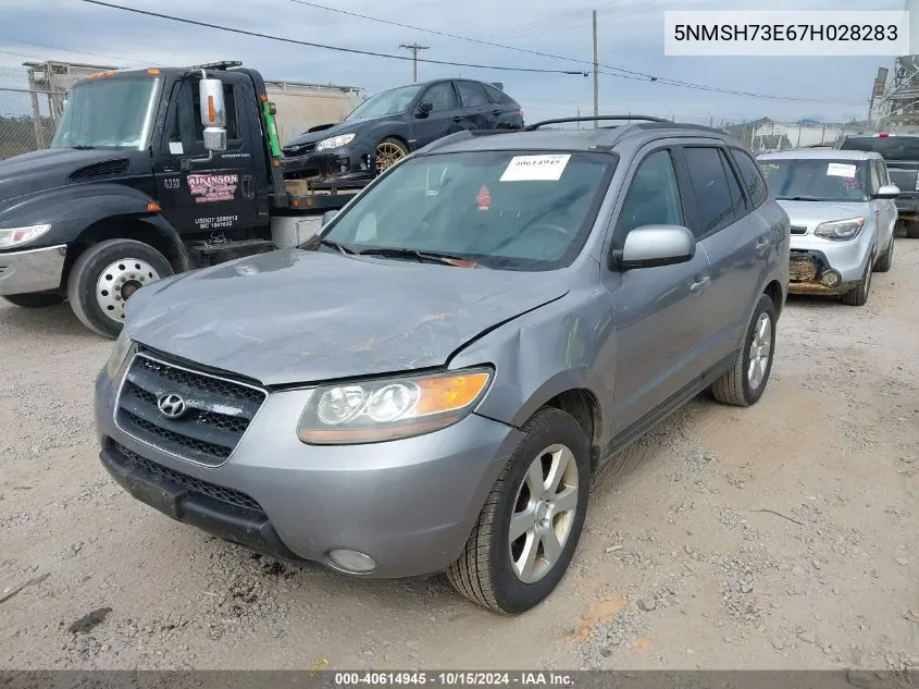 2007 Hyundai Santa Fe Limited/Se VIN: 5NMSH73E67H028283 Lot: 40614945