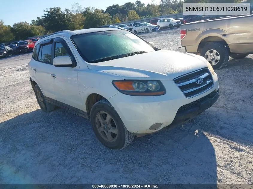 2007 Hyundai Santa Fe Limited/Se VIN: 5NMSH13E67H028619 Lot: 40639038