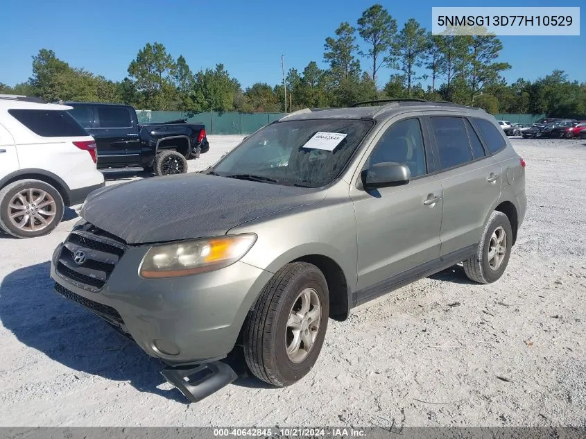 2007 Hyundai Santa Fe Gls VIN: 5NMSG13D77H10529 Lot: 40642845