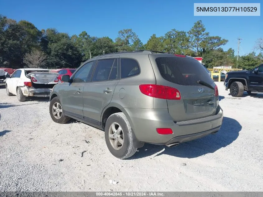 2007 Hyundai Santa Fe Gls VIN: 5NMSG13D77H10529 Lot: 40642845