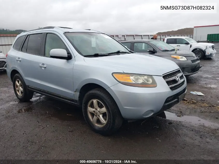 2007 Hyundai Santa Fe Gls VIN: 5NMSG73D87H082324 Lot: 40656778