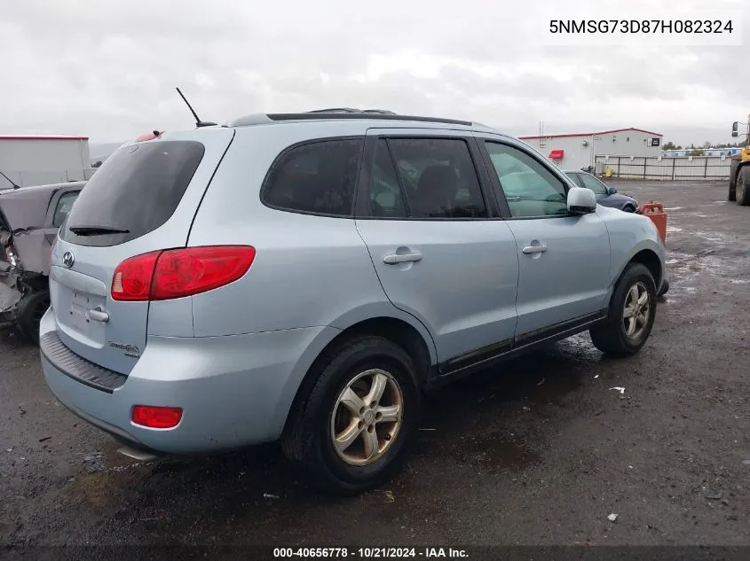 5NMSG73D87H082324 2007 Hyundai Santa Fe Gls