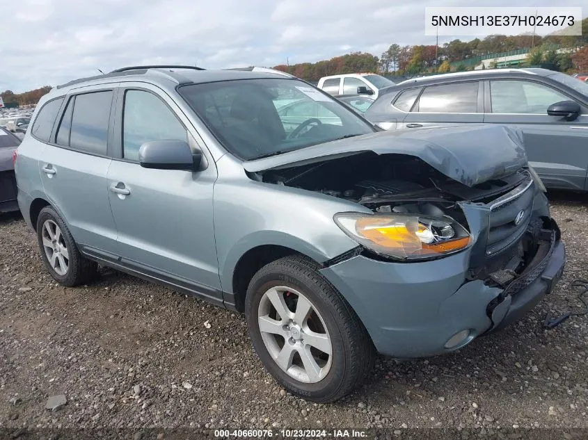 2007 Hyundai Santa Fe Limited/Se VIN: 5NMSH13E37H024673 Lot: 40660076