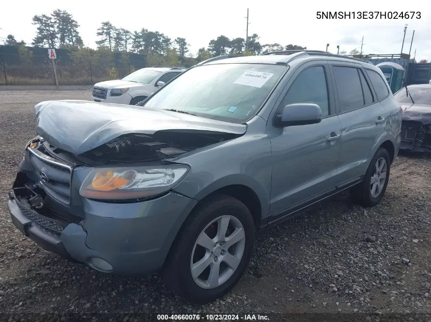 2007 Hyundai Santa Fe Limited/Se VIN: 5NMSH13E37H024673 Lot: 40660076