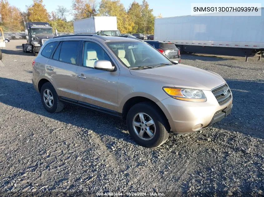 2007 Hyundai Santa Fe Gls VIN: 5NMSG13D07H093976 Lot: 40683854