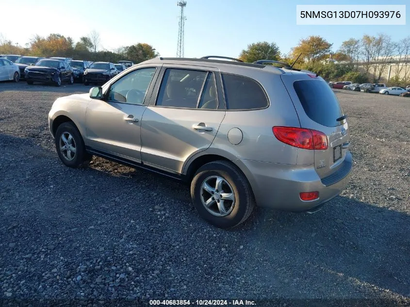 5NMSG13D07H093976 2007 Hyundai Santa Fe Gls