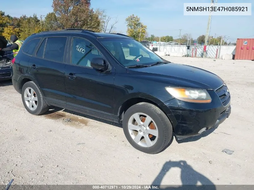 2007 Hyundai Santa Fe Limited/Se VIN: 5NMSH13E47H085921 Lot: 40712971