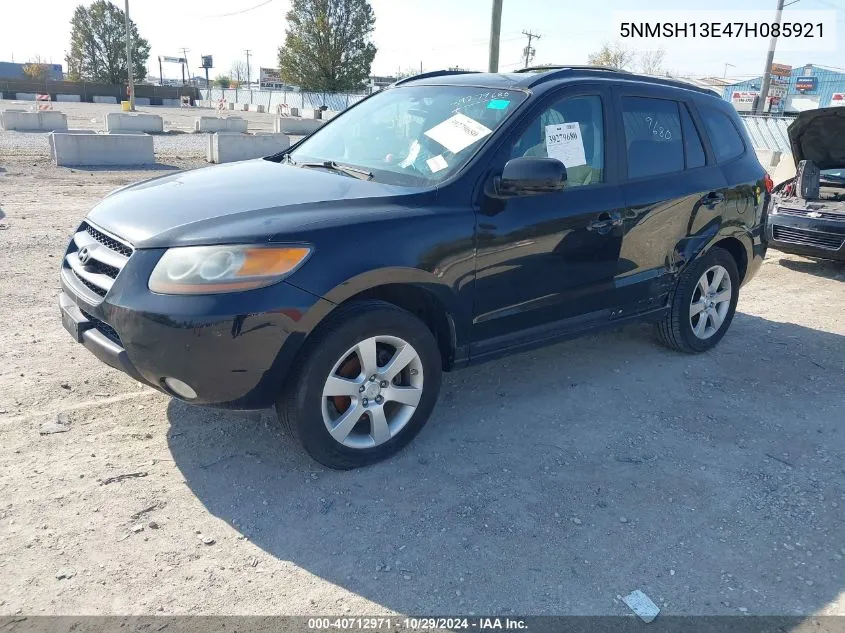 2007 Hyundai Santa Fe Limited/Se VIN: 5NMSH13E47H085921 Lot: 40712971