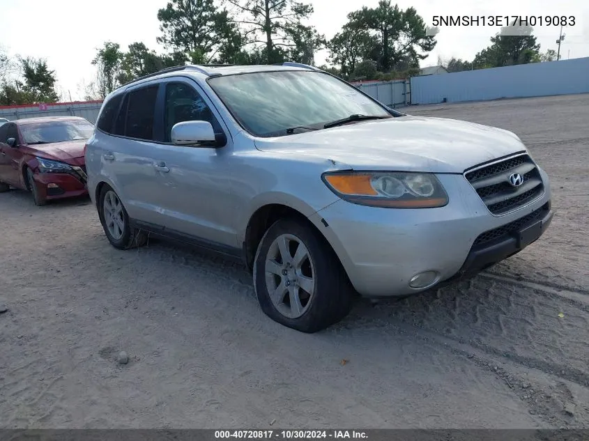 5NMSH13E17H019083 2007 Hyundai Santa Fe Limited/Se