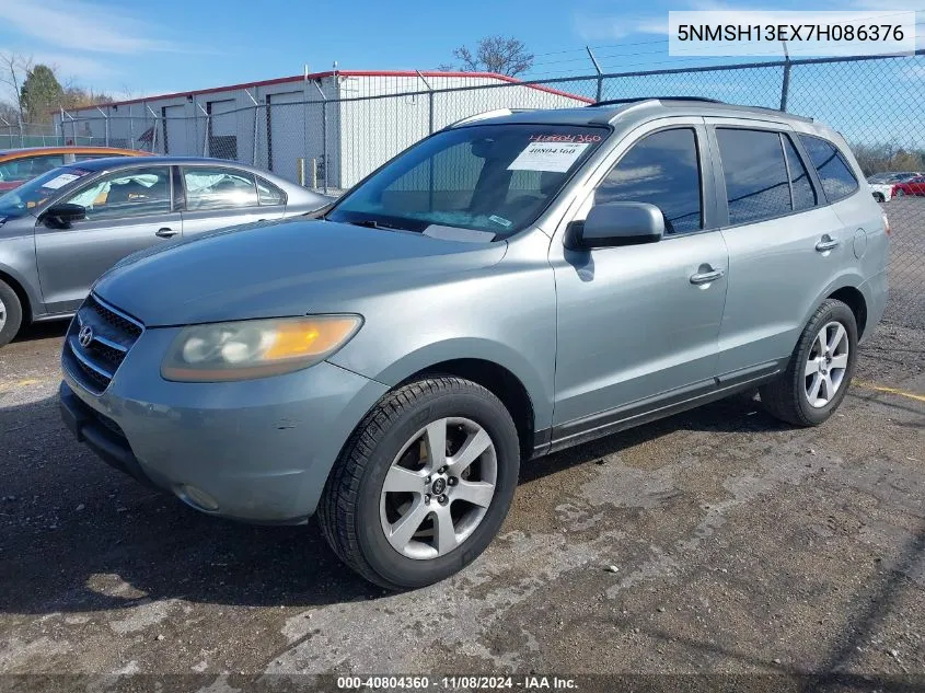 2007 Hyundai Santa Fe Limited/Se VIN: 5NMSH13EX7H086376 Lot: 40804360