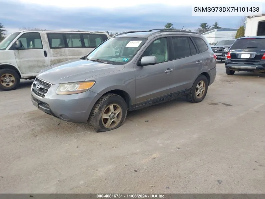 2007 Hyundai Santa Fe Gls VIN: 5NMSG73DX7H101438 Lot: 40816731