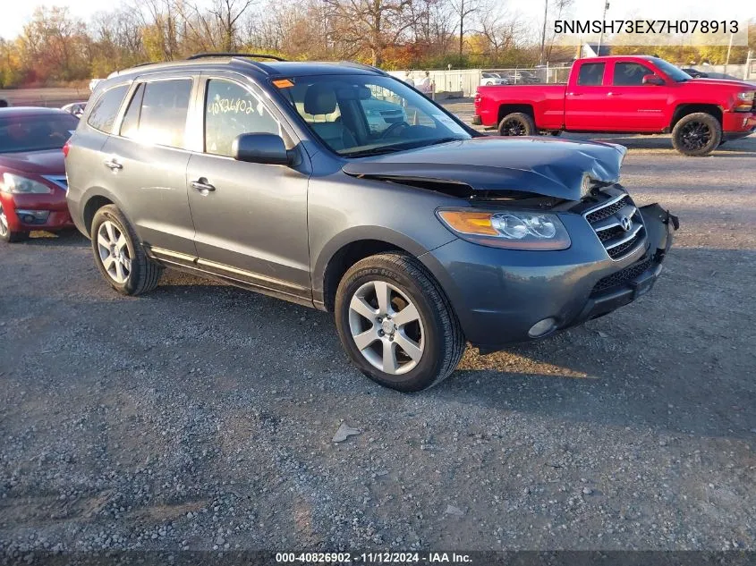 2007 Hyundai Santa Fe Limited/Se VIN: 5NMSH73EX7H078913 Lot: 40826902