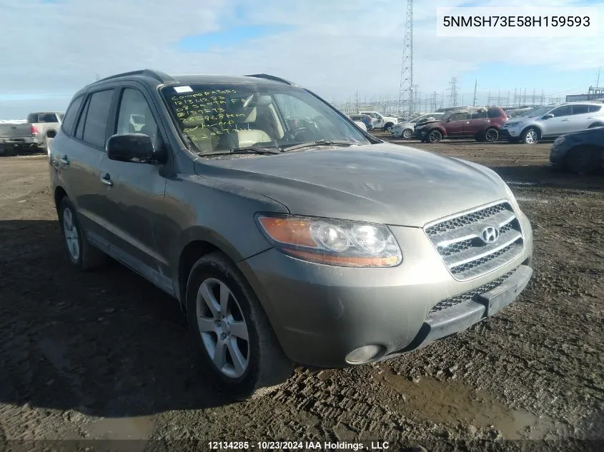 2008 Hyundai Santa Fe VIN: 5NMSH73E58H159593 Lot: 12134285