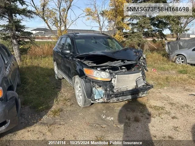 2008 Hyundai Santa Fe Gls VIN: 5NMSG73E58H168698 Lot: 20174114