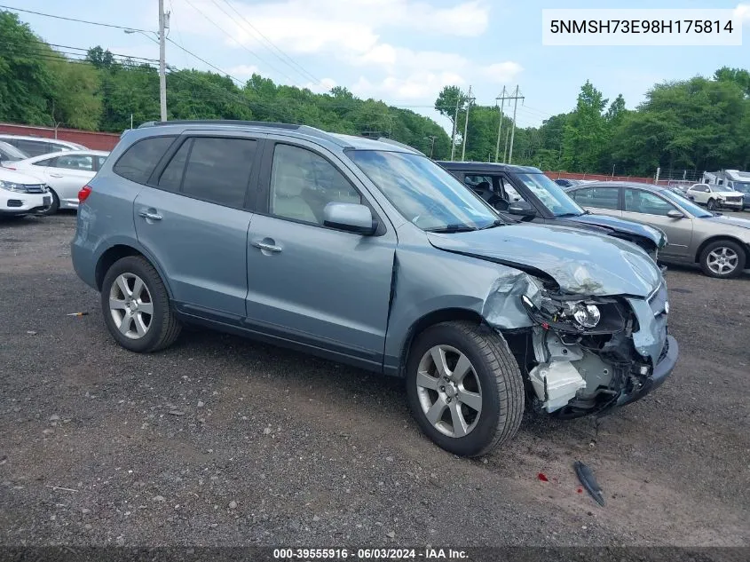 5NMSH73E98H175814 2008 Hyundai Santa Fe Limited/Se