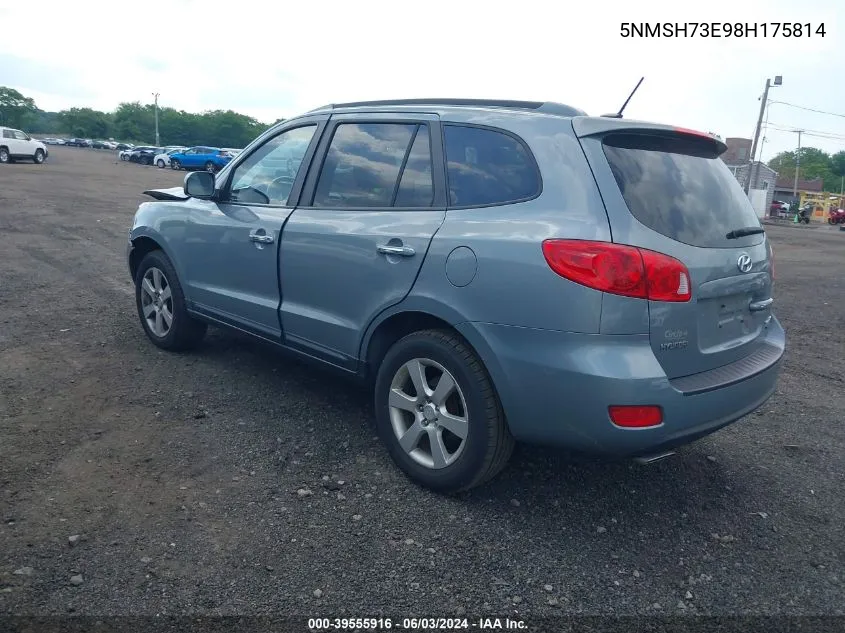 5NMSH73E98H175814 2008 Hyundai Santa Fe Limited/Se