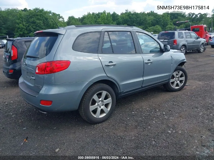 5NMSH73E98H175814 2008 Hyundai Santa Fe Limited/Se