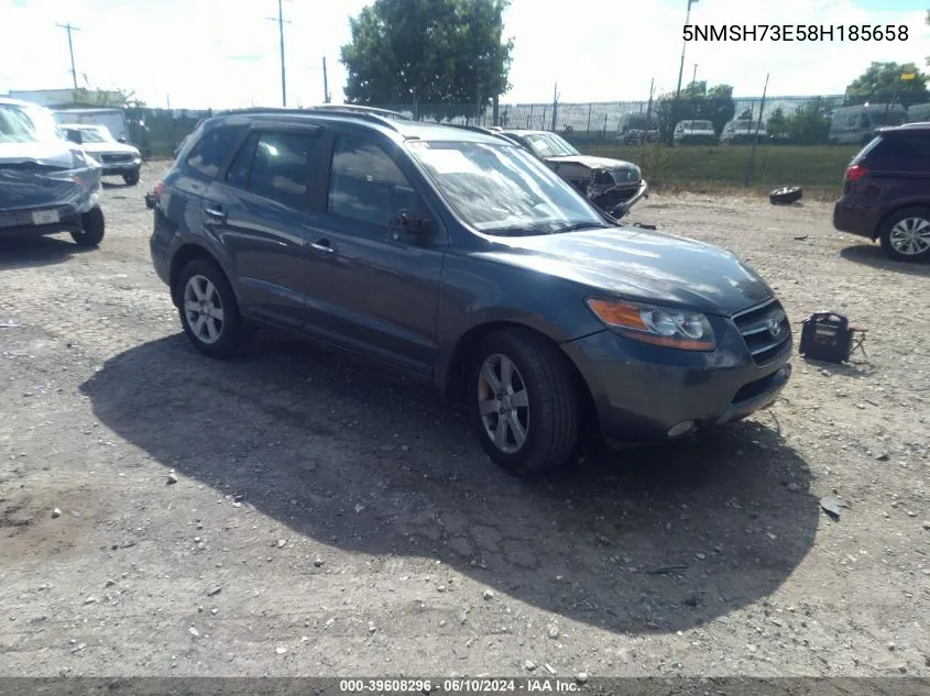 2008 Hyundai Santa Fe Limited/Se VIN: 5NMSH73E58H185658 Lot: 39608296