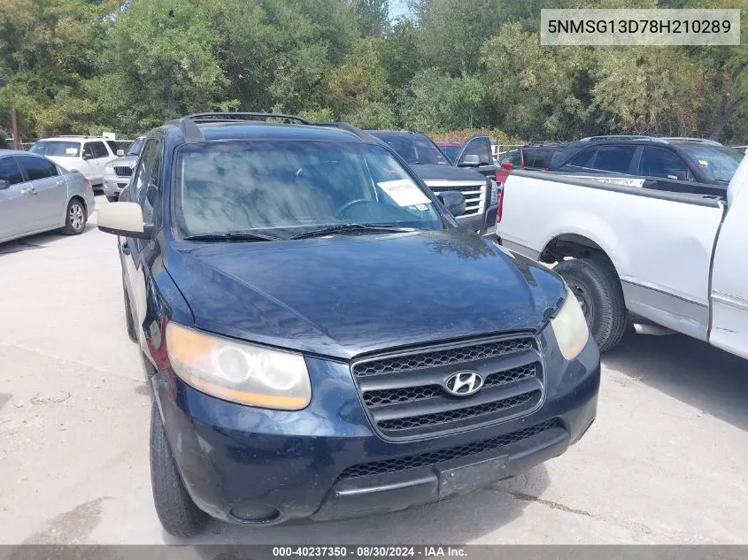 5NMSG13D78H210289 2008 Hyundai Santa Fe Gls