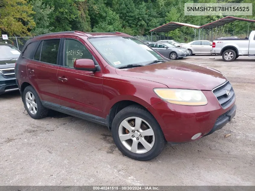 5NMSH73E78H154525 2008 Hyundai Santa Fe Limited/Se