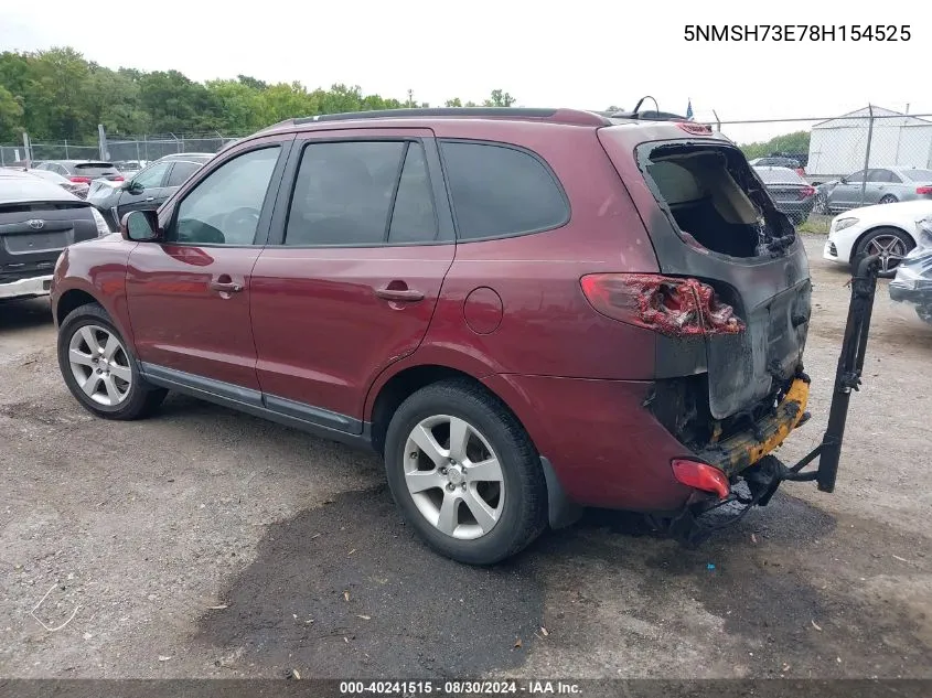 5NMSH73E78H154525 2008 Hyundai Santa Fe Limited/Se