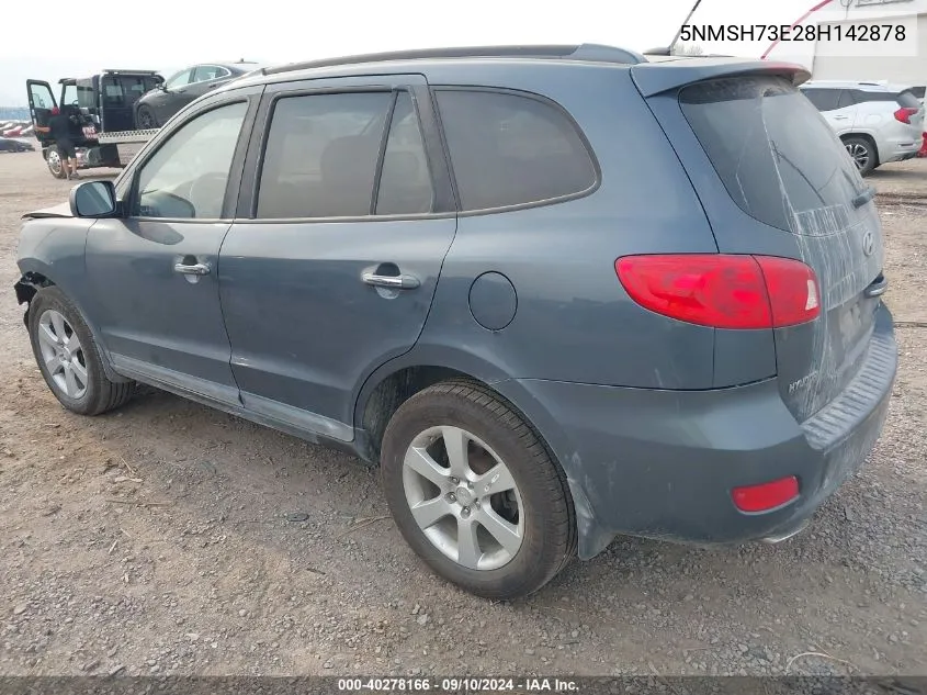 5NMSH73E28H142878 2008 Hyundai Santa Fe Se/Limited