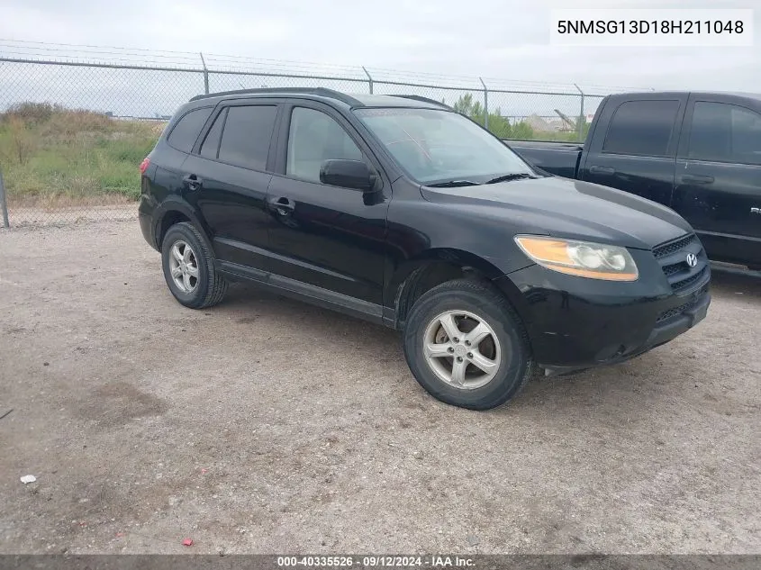 5NMSG13D18H211048 2008 Hyundai Santa Fe Gls