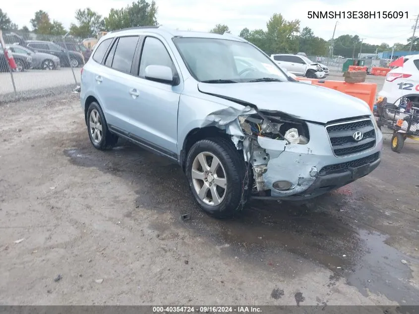 5NMSH13E38H156091 2008 Hyundai Santa Fe Limited/Se