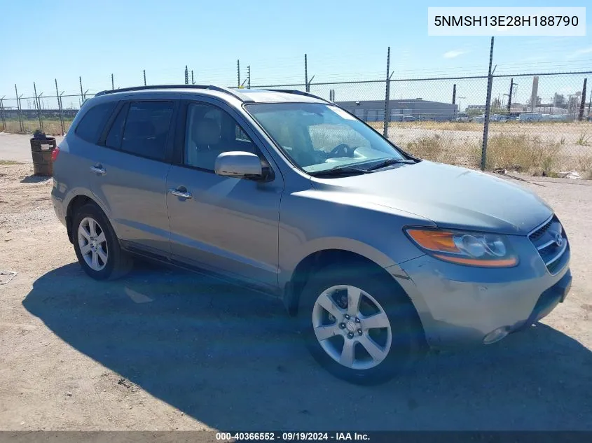 2008 Hyundai Santa Fe Limited/Se VIN: 5NMSH13E28H188790 Lot: 40366552