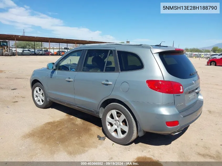 5NMSH13E28H188790 2008 Hyundai Santa Fe Limited/Se