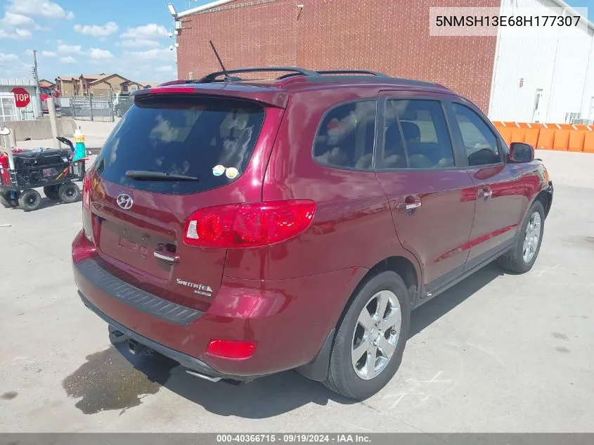 5NMSH13E68H177307 2008 Hyundai Santa Fe Limited/Se