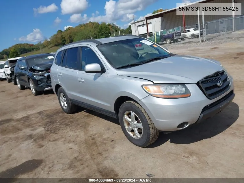 2008 Hyundai Santa Fe Gls VIN: 5NMSG13D68H165426 Lot: 40384669