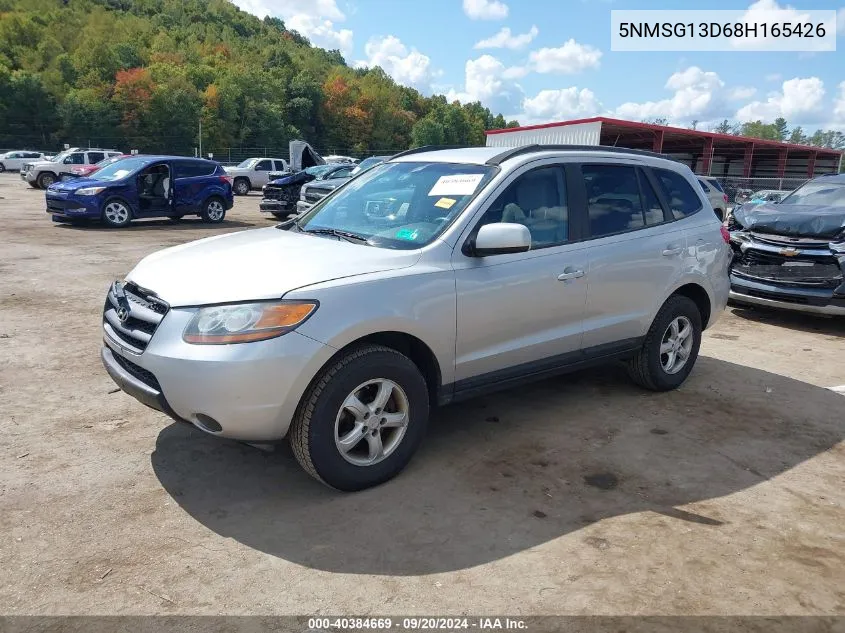 2008 Hyundai Santa Fe Gls VIN: 5NMSG13D68H165426 Lot: 40384669