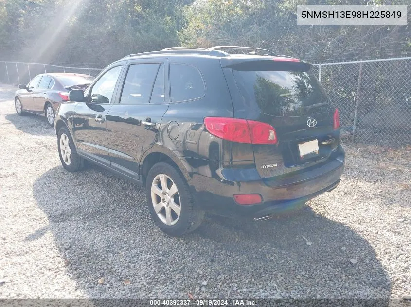 2008 Hyundai Santa Fe Limited/Se VIN: 5NMSH13E98H225849 Lot: 40392337