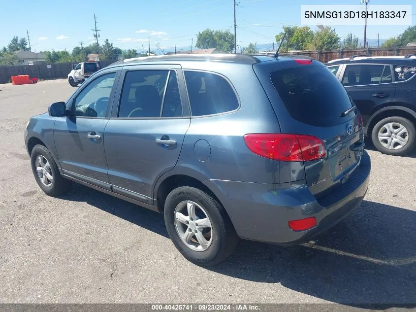 5NMSG13D18H183347 2008 Hyundai Santa Fe Gls