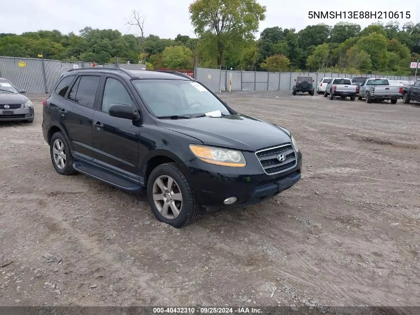 2008 Hyundai Santa Fe Limited/Se VIN: 5NMSH13E88H210615 Lot: 40432310