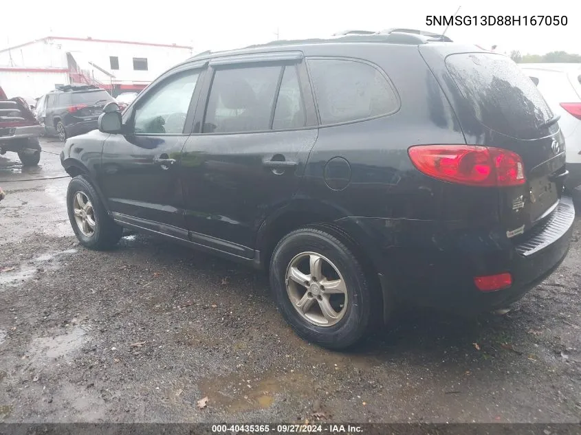 5NMSG13D88H167050 2008 Hyundai Santa Fe Gls