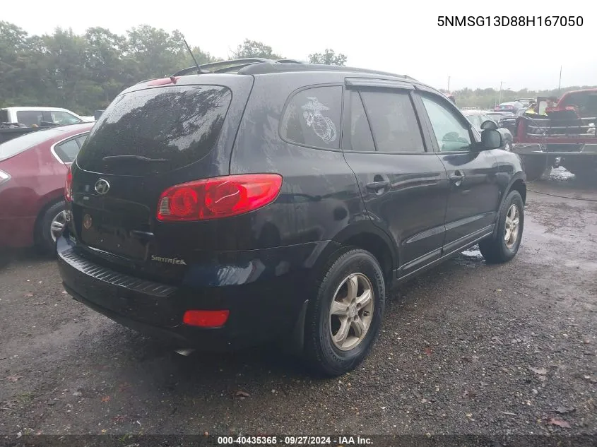 5NMSG13D88H167050 2008 Hyundai Santa Fe Gls