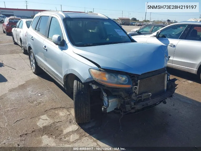 2008 Hyundai Santa Fe Limited/Se VIN: 5NMSH73E28H219197 Lot: 40584417