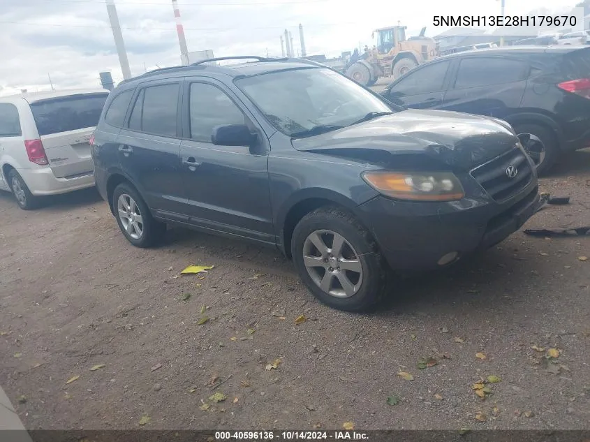 2008 Hyundai Santa Fe Limited/Se VIN: 5NMSH13E28H179670 Lot: 40596136