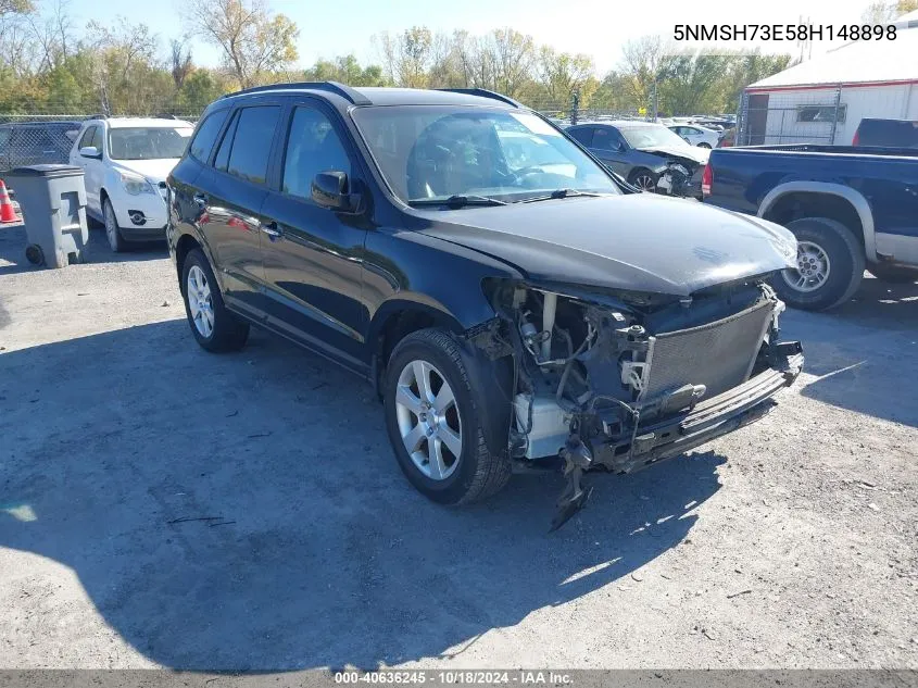 2008 Hyundai Santa Fe Limited/Se VIN: 5NMSH73E58H148898 Lot: 40636245